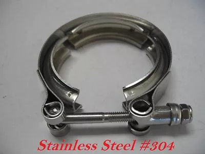 $14.99 • Buy New 2.75  Inch Turbo Exhaust Down Pipe Stainless #304 V-Band V Band Vband Clamp 