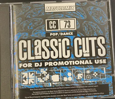 Mastermix Classic Cuts CD - Pop/Dance CC73 • £6.95