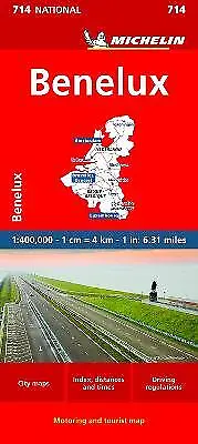Benelux - Michelin National Map 714 - 9782067170551 • £7.51