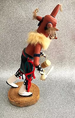 Mudhead Kachina 10  Figure /Doll~  Hand Carved ~Signed R SMITH~ All Original • $45