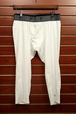 NEW Men's Old Navy Athletic 3/4 Length Compression Tights White Training MED $40 • $19.19