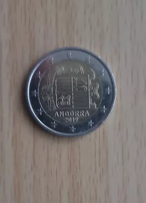 EXTREMELY RARE Andorra 2 Euro 2019 National Coat Of Arms Of The Republic • $2.14