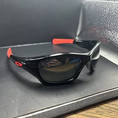 $249.95 • Buy Oakley OO9127-15 Ducati Pit Bull Sunglasses Black Black Iridium Polarized Used