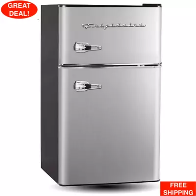 Frigidaire 3.2 CU FT. Capacity 2 Door Compact Refrigerator With Chrome Trim • $220.99