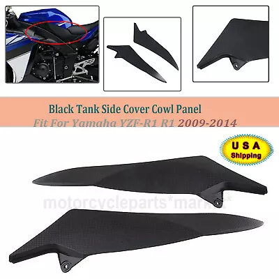 Left Right ABS Tank Side Fairing Panel Trim Cover For Yamaha 09-14 YZF-R1 Raven • $25.63