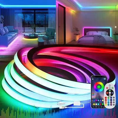 65.6Ft/20M Led Neon Rope Lights RGB Dimmbar With App Remote ControlWaterproof I • $165.36