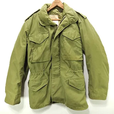 Vtg 1972 M65 Field Jacket S Small Reg OG-107 Coat Cold Weather Man's Vietnam 70s • $59.99