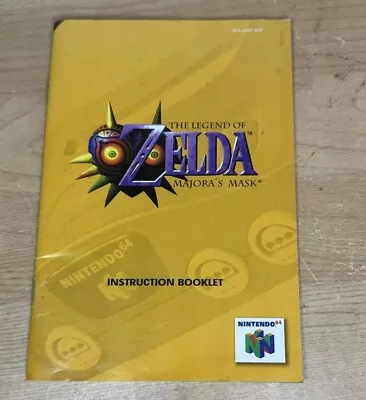 Legend Of Zelda Majoras Mask Nintendo 64 N64 PAL Manual Only - Light Wear • $49.95