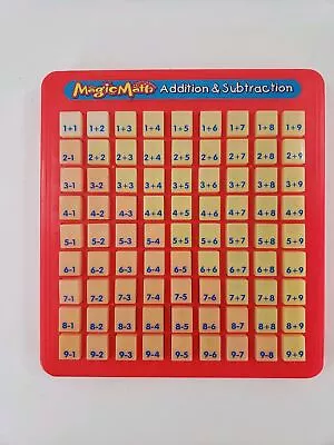 Vintage Educational Keyboard Addition Subtraction Press And See Magic Math Red • $11.99