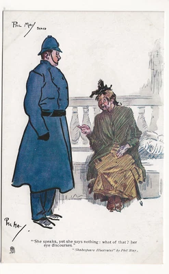 £5.99 • Buy Tuck Postcard Phil May Series 1772 - Policeman - Shakespeare