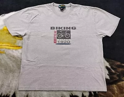 VTG Eddie Bauer EBTEK Biking Men’s Gray T Shirt Size XL Made In Canada  • $29.95