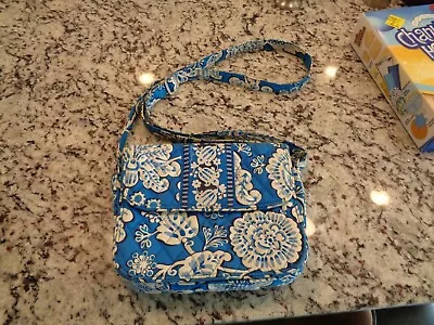 Vera Bradley Blue LAGOON Expandable Purse- Very Good Condition! • $12.99