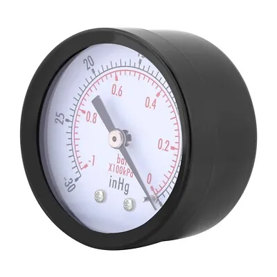 $12.79 • Buy 0~-30inHg 0~-1bar 50mm Mini Dial Vacuum Pressure Gauge Meter Manometer