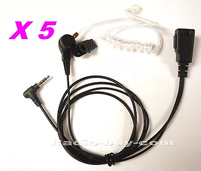 5 X Covert Acoustic Tube Earpiece Fr Yaesu VX2R VX3R VX150 FT60 VX160 VX400 FT3D • £47.99