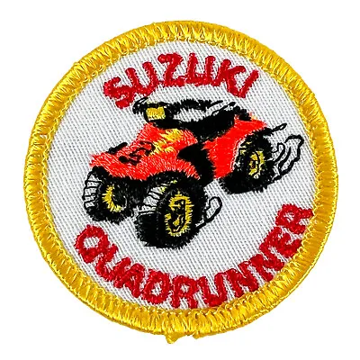 $6.95 • Buy Vintage Suzuki Quadrunner Atv Embroidered Iron Sew Patch Coat Jacket Shirt Hat