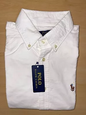 Ralph Lauren White Oxford Custom Fit  100% Cotton • £34.99