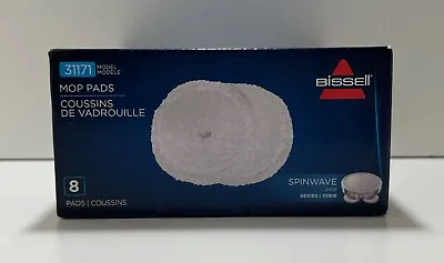 Bissell Spinwave Replacement Mop Pads Series 2859 8ct New (E) • £14.48