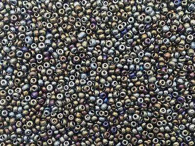 💛🧡❤️️50g 4mm - 6/0 Glass Seed Beads Lustre Bead Opaque Silver Lined UK • £2.99
