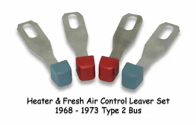 $30 • Buy Vw Type 2 Bus 1968-1973 Baywindow Dash Heater Fresh Air Vent Control Lever Set