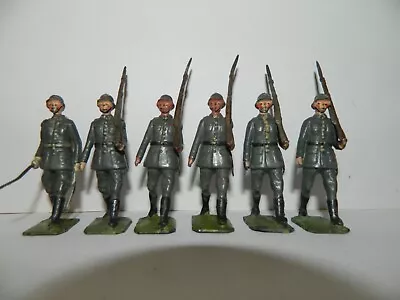 6 Pre War Britains Lead German Infantry Soldiers • £9.99