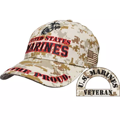 USMC US Marine Corp The Few The Proud Relaxed Fit Military VETERAN Hat Cap • $15.88