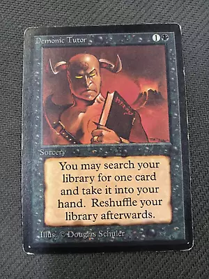 Demonic Tutor - Limited Edition Beta Magic The Gathering MTG MP/HP • $499.99