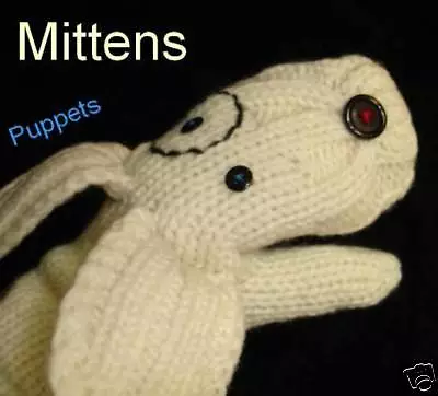 $32.99 • Buy DeLux Cable Knit Sock DOG MITTENS Puppet ADULTcostume For People Human Men Women
