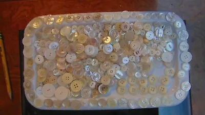 Buttons 450+ Lot White Good For Crafts • $6.59