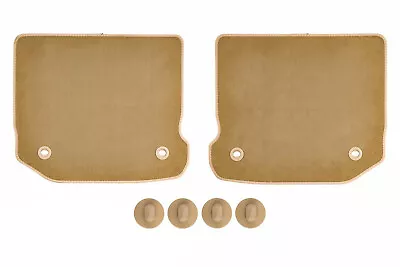 2000-2004 VW Volkswagen Golf Rear Carpeted Beige Floor Mats With Clips OEM NEW • $50.68