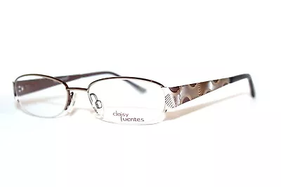 New Daisy Fuentes Df Gabriella 057 Gold Semi Rimless Eyeglasses Frames 50-17-135 • $14.40