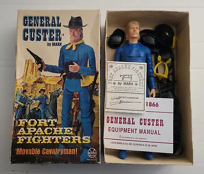 Vintage Marx Gen.Custer 1st Edition Fort Apache Fighters-1967 Boxed Set Complete • $140