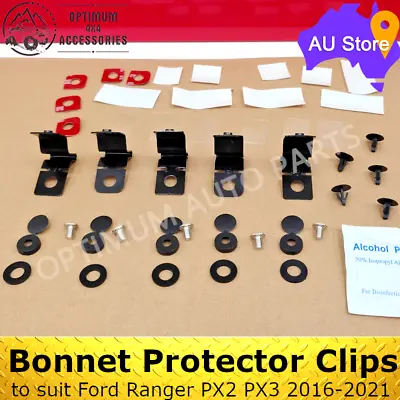 Bonnet Protector Fitting Clips Brackets To Suit Ford Ranger PX2 PX3 2016-2021 • $36
