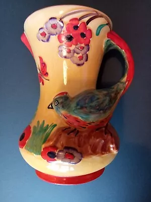 Large Wade Heath Bird  And Floral Jug • £15.99