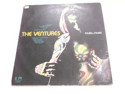 THE VENTURES MUSIC MUSIC RARE LP Record INDIA Misprint Error  Sawan Lake  VG+ • $238.40