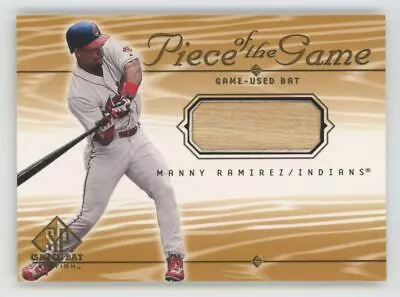 Manny Ramirez 2000 Upper Deck SP Piece Of The Game Bat Relic #MR Cleveland • $4.99