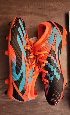Adidas Men’s X SpeedPortal Messi .3 FG Orange Mint Rush Soccer Cleats Size 5 • $44.99