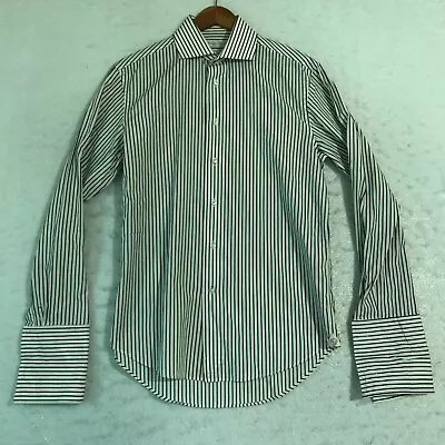 Rhodes & Beckett Shirt Multicoloured Striped Button  Size 40/15 3/4 Slim R • $2.39