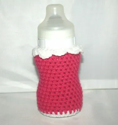 Handmade Crochet Baby Bottle COVER / PERSONALIZED  • £6.54