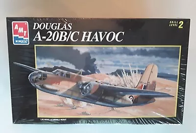 NEW  AMT-Ertl  Douglas A-20B/C Havoc Model Aircraft. 1/48 Scale.  Factory Sealed • $28.95