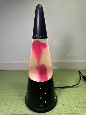 ORIGINAL LITE CENTURY VINTAGE 1970s RED & CHAMPAGNE LAVA LAMP STARLIGHT 15.5” • $169.69