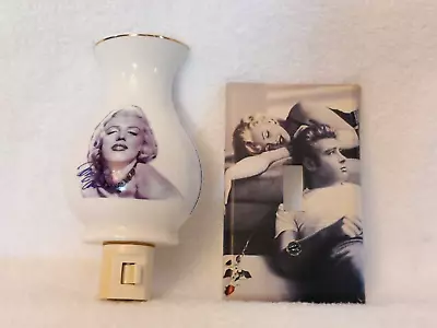 2005 Marilyn Monroe Ceramic Vase Night Light Plus A Light Switch Wall Plate • $21.95