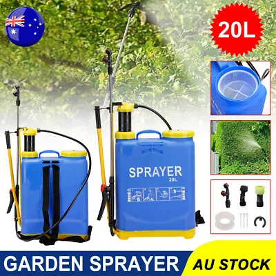 20L Weedsprayer Backpack Weed Boom Garden Sprayer Farm Watering Spraying Pump AU • $43.85