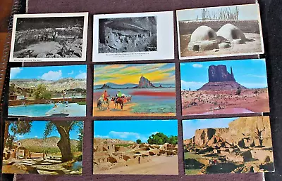 Western New Mexico Lot Of 24 Vtg Postcards - Pueblo Villages / Cliff Dwellings • $2.85