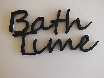 £4.99 • Buy Wooden  Bath Time  Wall Plaque Words/Letters Home/sign Decoration  
