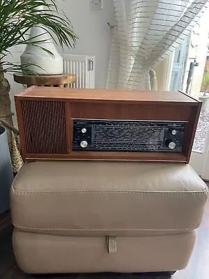 Menutt Radionette Valve Vintage Radio Tested & Working Order Rare In Wooden Case • $87.16