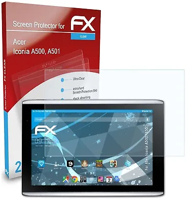 AtFoliX 2x Screen Protector For Acer Iconia A500 A501 Clear • £16.39