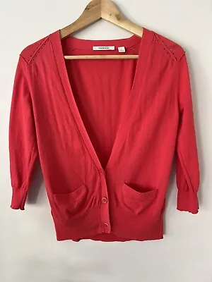 $5.99 • Buy Country Road Poppy Red Cardigan Size S