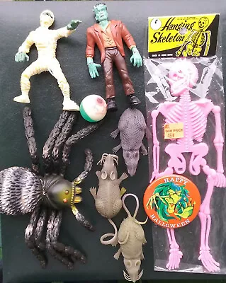 Vintage HORROR Monster Toys Lot - 1970s-1990s - HONG KONG / TAIWAN + Halloween • $35
