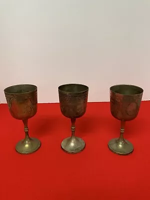 Vintage Epns Wine Goblets-set Of 3 • $15