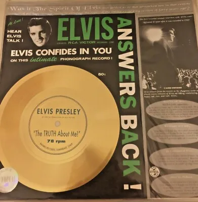 Elvis Presley  Elvis Confides In You  Lp/78/cd Mint Condition; Rare  • $42.99